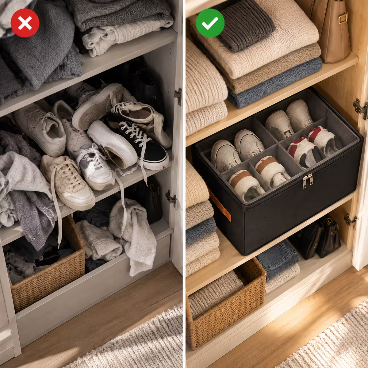 Foldable Storage Box with Lid