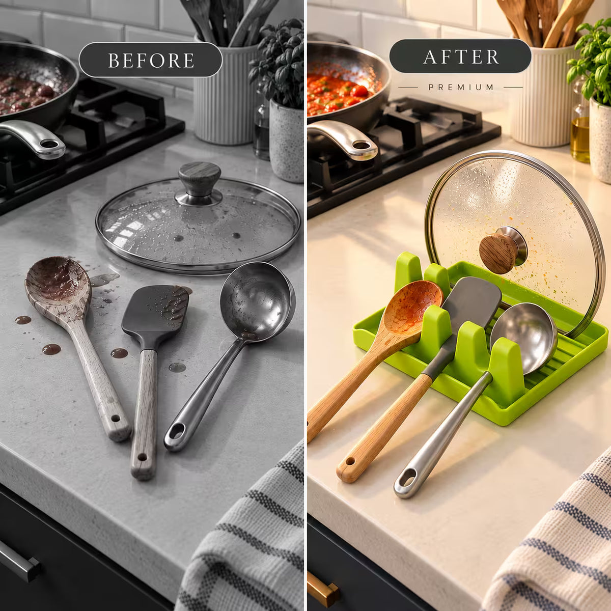 KitchenMate™ Utensil & Lid Rest