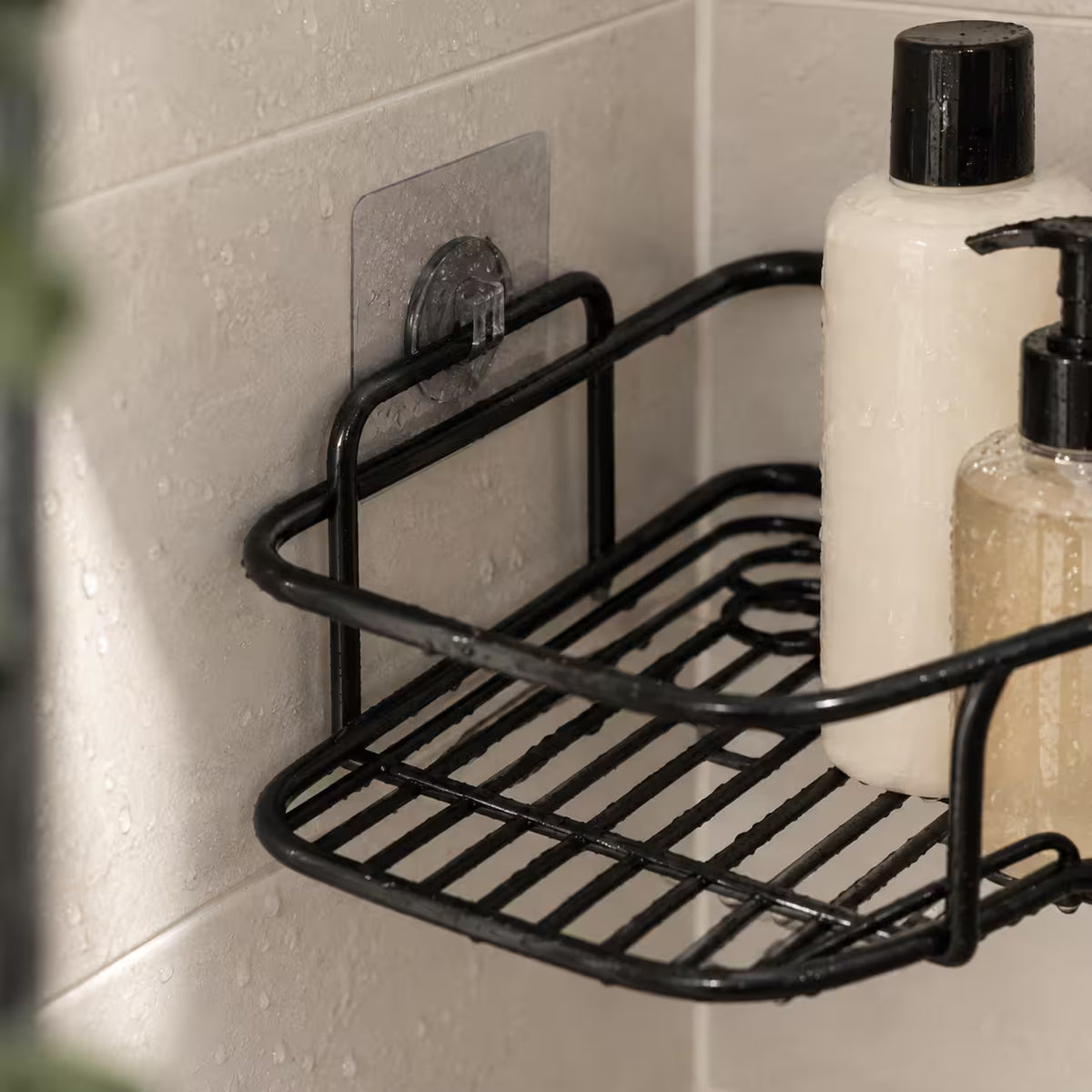 No Drill Corner Shower Shelff