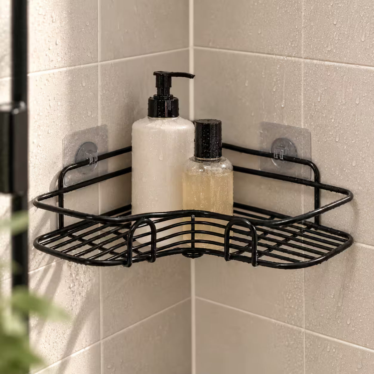 No Drill Corner Shower Shelff