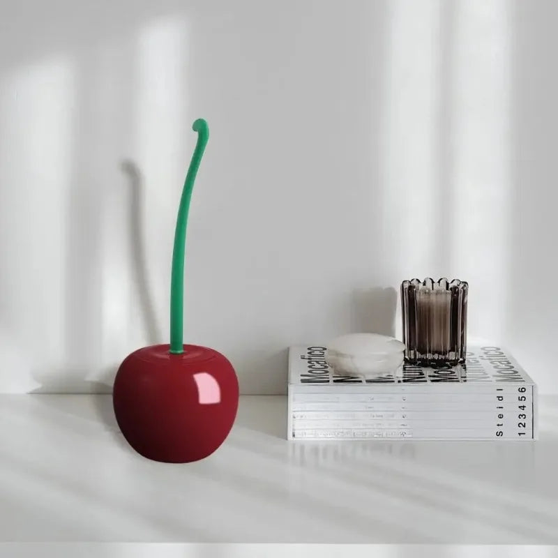 CherryBrush™ | Modern Cherry-Shaped Toilet Brush and Holder Set