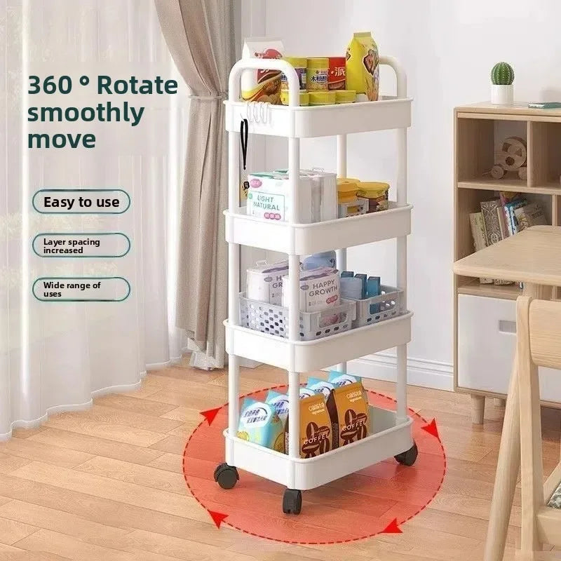5 Tier Slim Storage Trolley