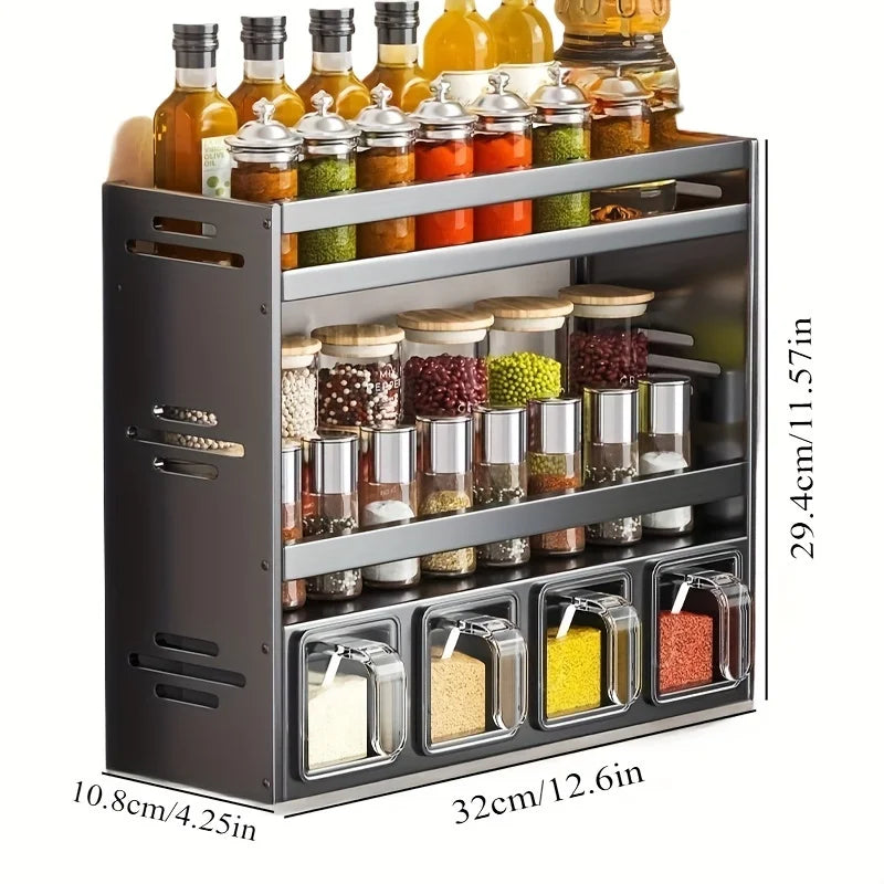 Wall Mounted Spice Rack