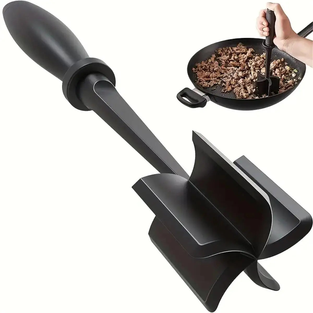 MeatMaster™ Ground Meat Chopper for Non-Stick Pans