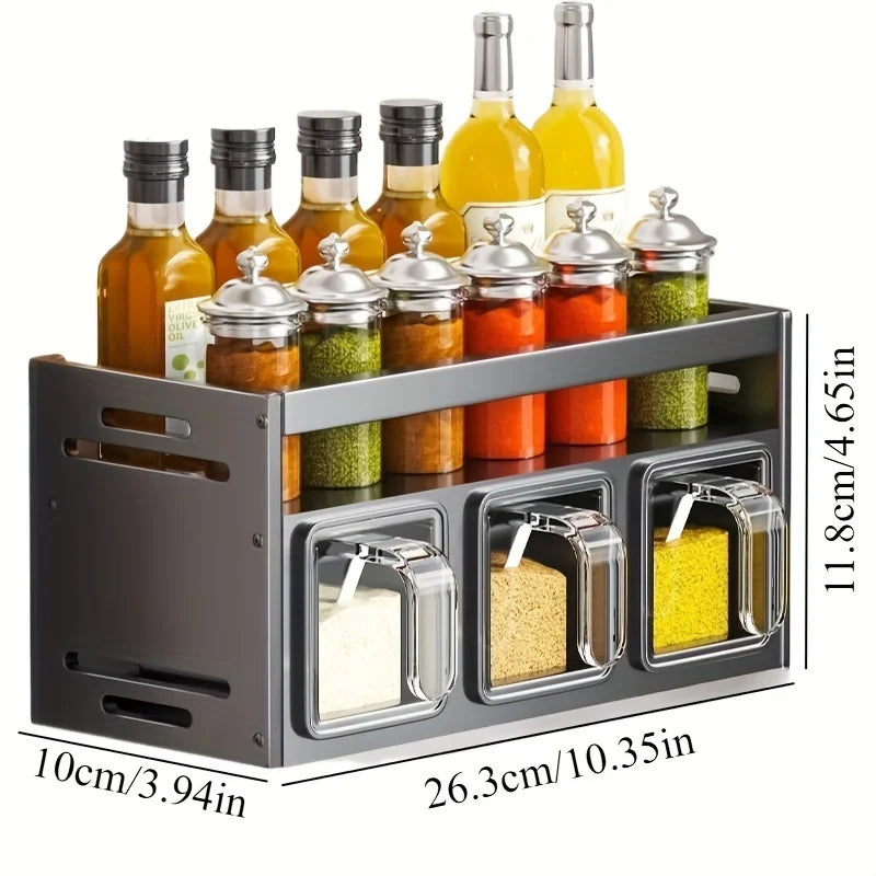 Wall Mounted Spice Rack