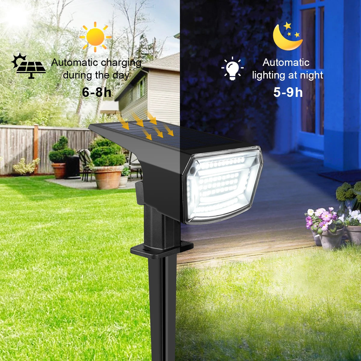 Solar LED Garden Spotlight
