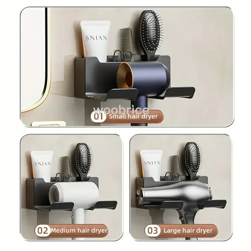 Wall Mounted Hair Dryer Holder