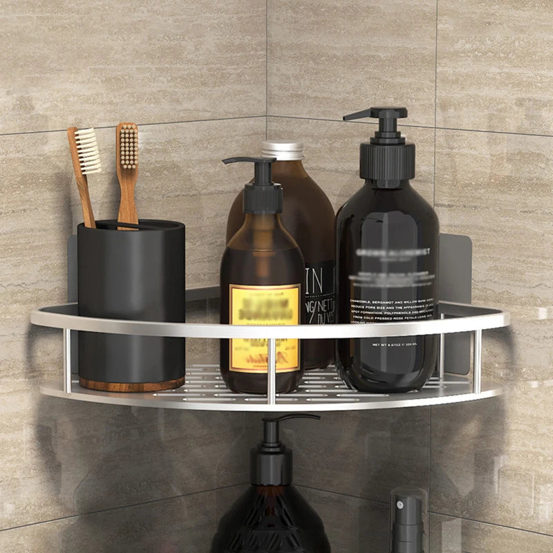 No Drill Corner Shower Shelf