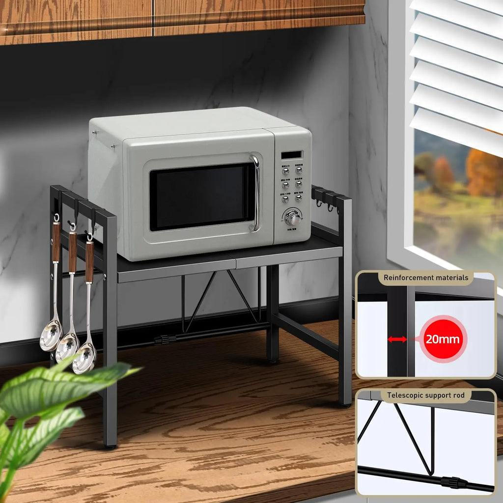 Expandable Microwave Storage Rack
