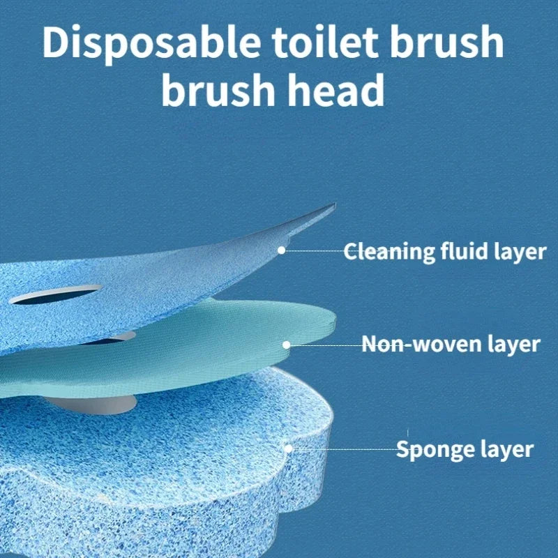 Disposable Toilet Brush Set