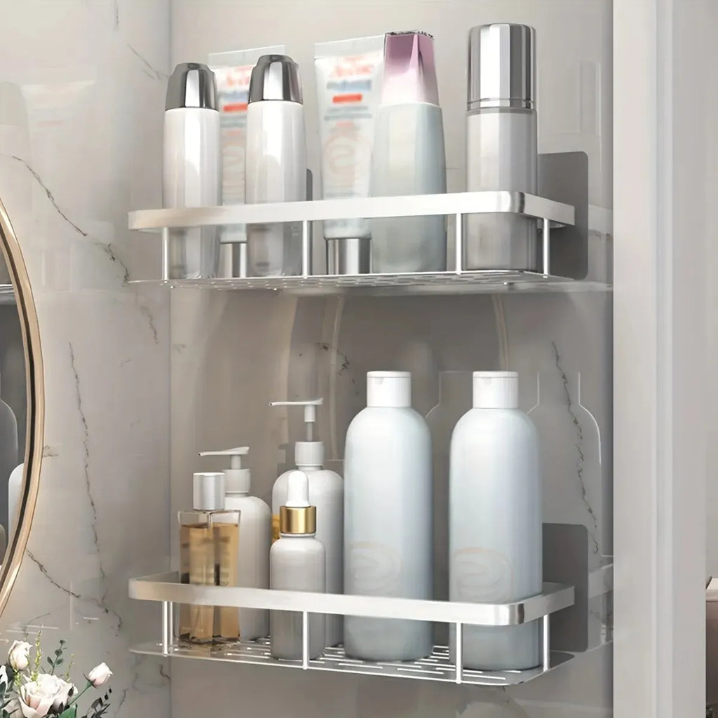 No Drill Corner Shower Shelf