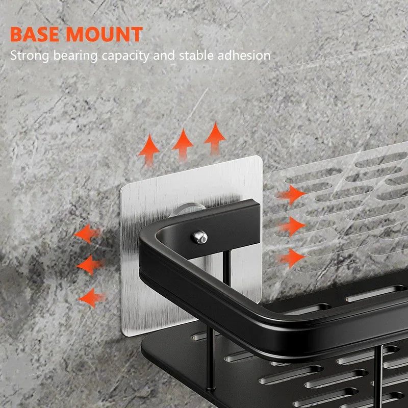 No Drill Corner Shower Shelf