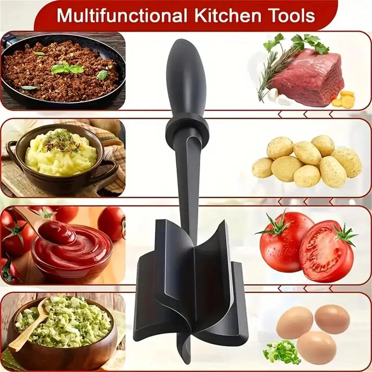 MeatMaster™ Ground Meat Chopper for Non-Stick Pans