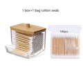 Bamboo Storage Clear Box