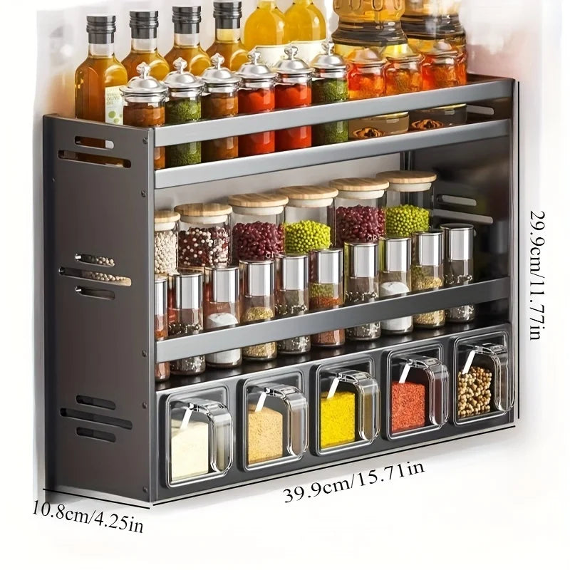 Wall Mounted Spice Rack