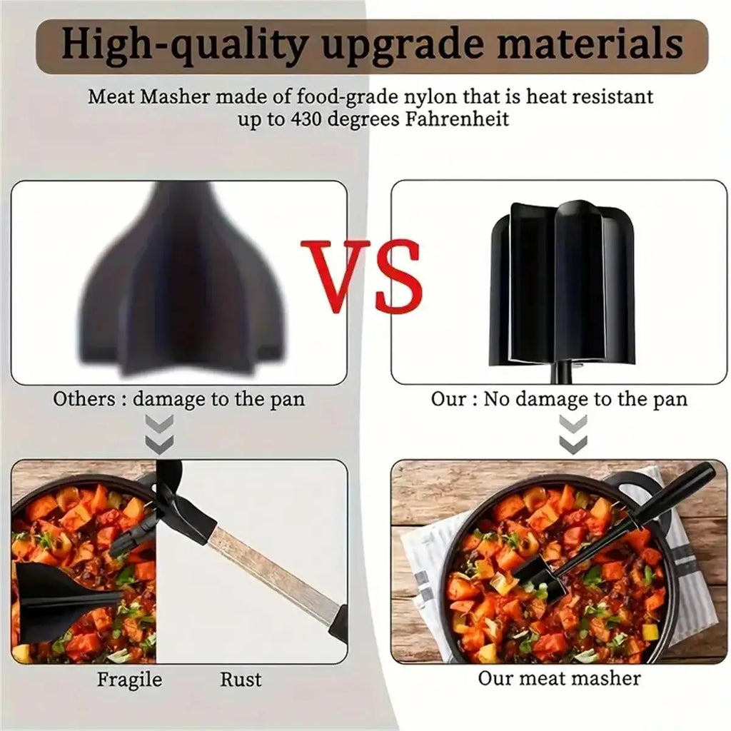 MeatMaster™ Ground Meat Chopper for Non-Stick Pans