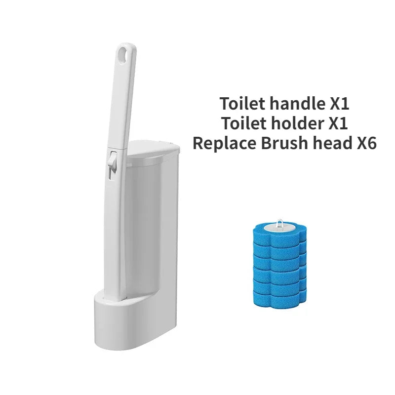 Disposable Toilet Brush Set