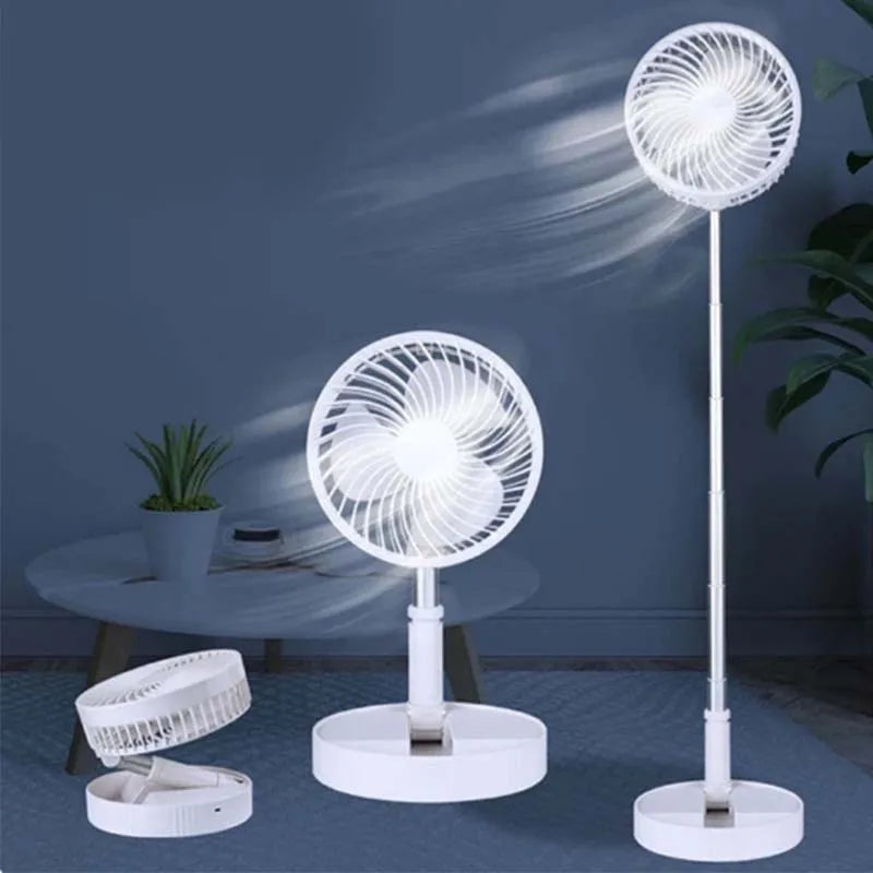 🌀 TratilFan 3 in 1 Portable Retractable Fan — Foldable, Rechargeable, and Adjustable up to 1.2m