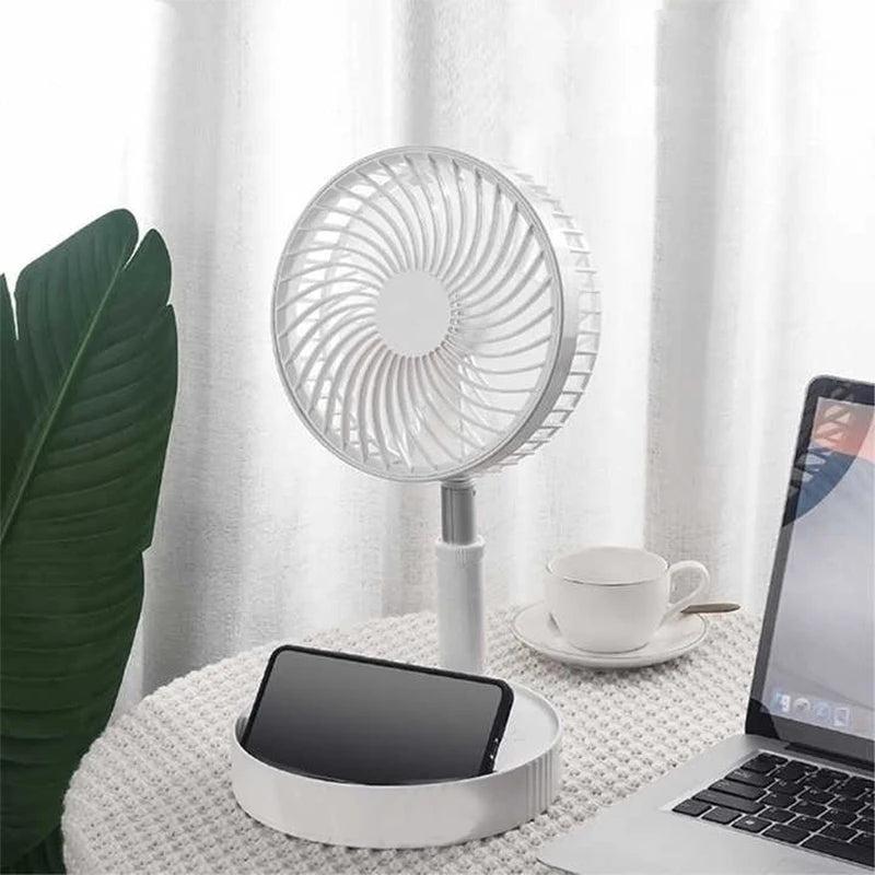 🌀 TratilFan 3 in 1 Portable Retractable Fan — Foldable, Rechargeable, and Adjustable up to 1.2m