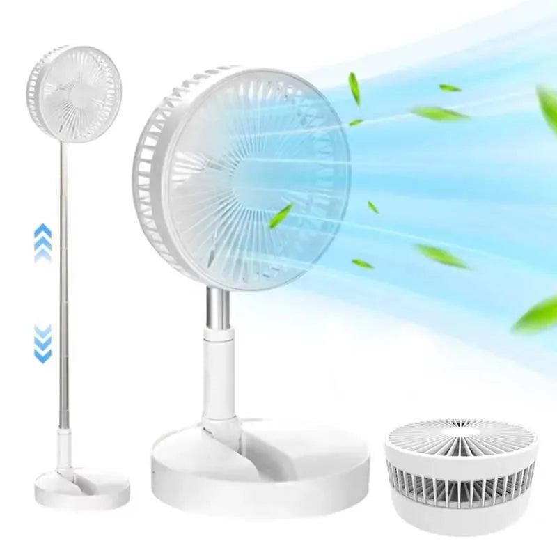 🌀 TratilFan 3 in 1 Portable Retractable Fan — Foldable, Rechargeable, and Adjustable up to 1.2m