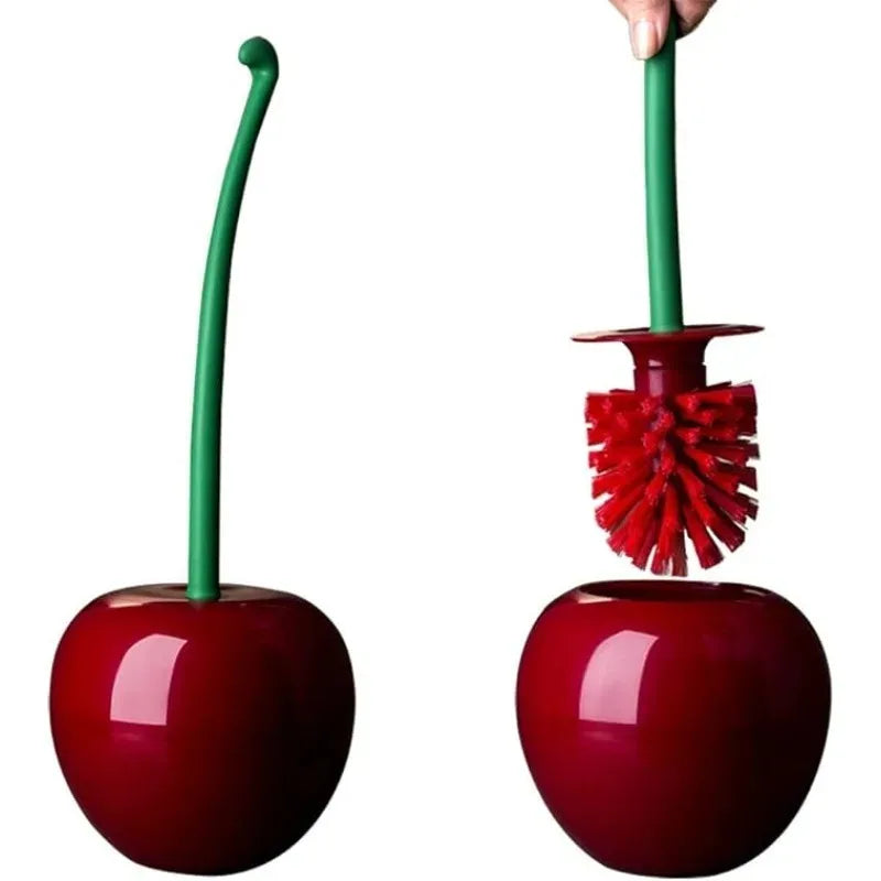 CherryBrush™ | Modern Cherry-Shaped Toilet Brush and Holder Set